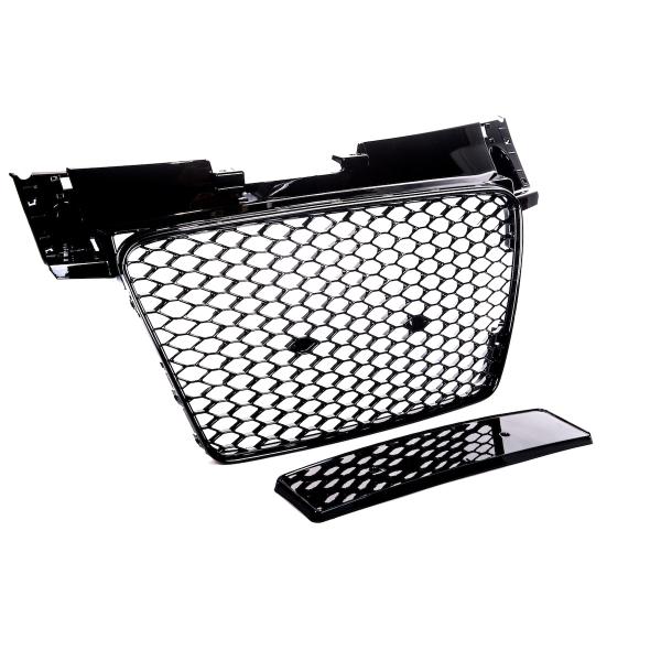 Kühlergrill Wabengrill Schwarz glanz passt für Audi TT 8J 06-16